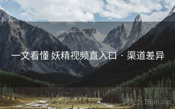 一文看懂 妖精视频直入口 · 渠道差异