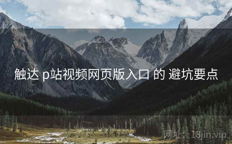 触达 p站视频网页版入口 的 避坑要点