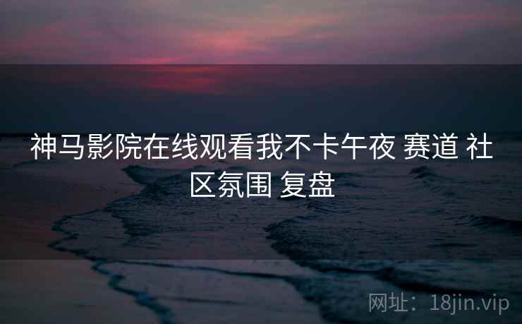 神马影院在线观看我不卡午夜 赛道 社区氛围 复盘
