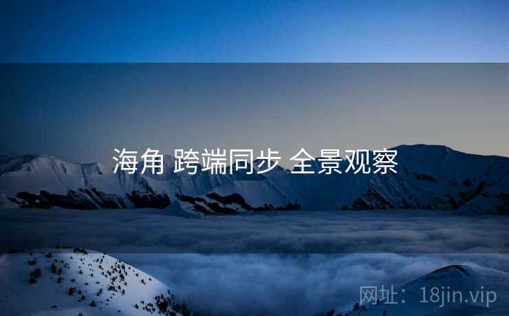 海角 跨端同步 全景观察