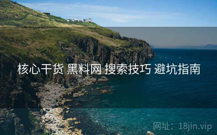 核心干货 黑料网 搜索技巧 避坑指南