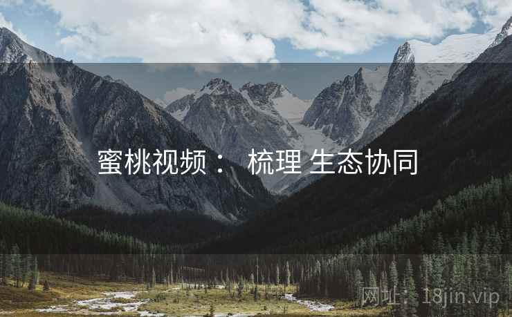 蜜桃视频 ： 梳理 生态协同