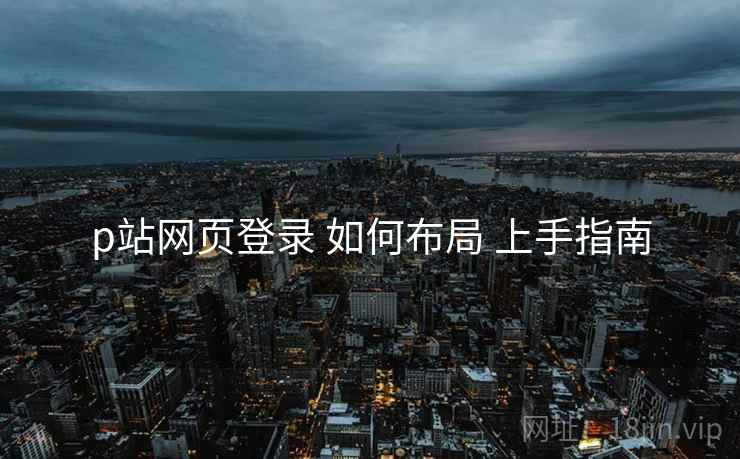p站网页登录 如何布局 上手指南